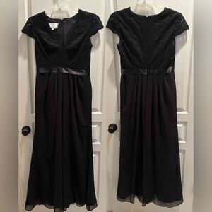 Long Black David’s Bridal Dress